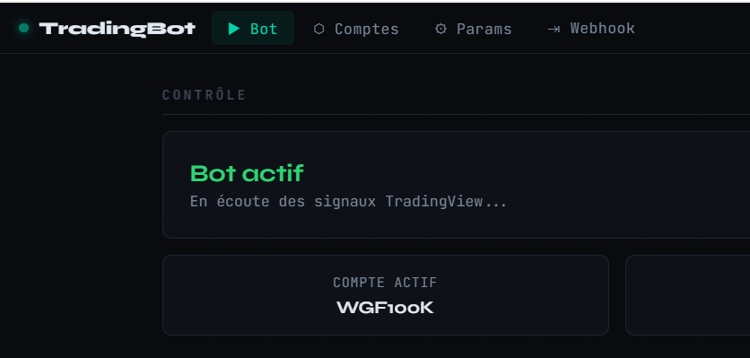 Trading bot et execution structuree