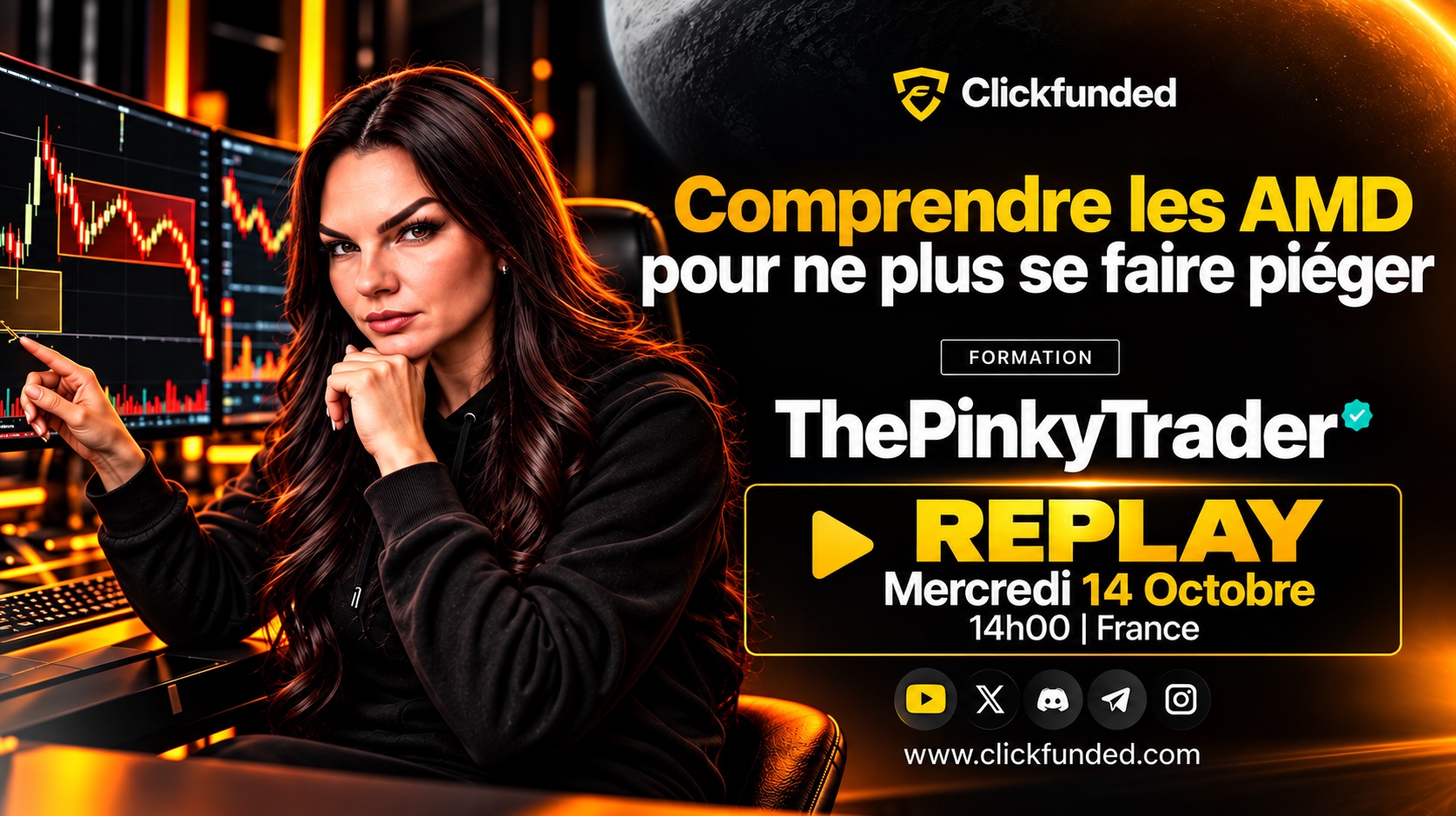 Comprendre les AMD pour ne plus se faire piéger (Clickfunded avec thepinkytrader)