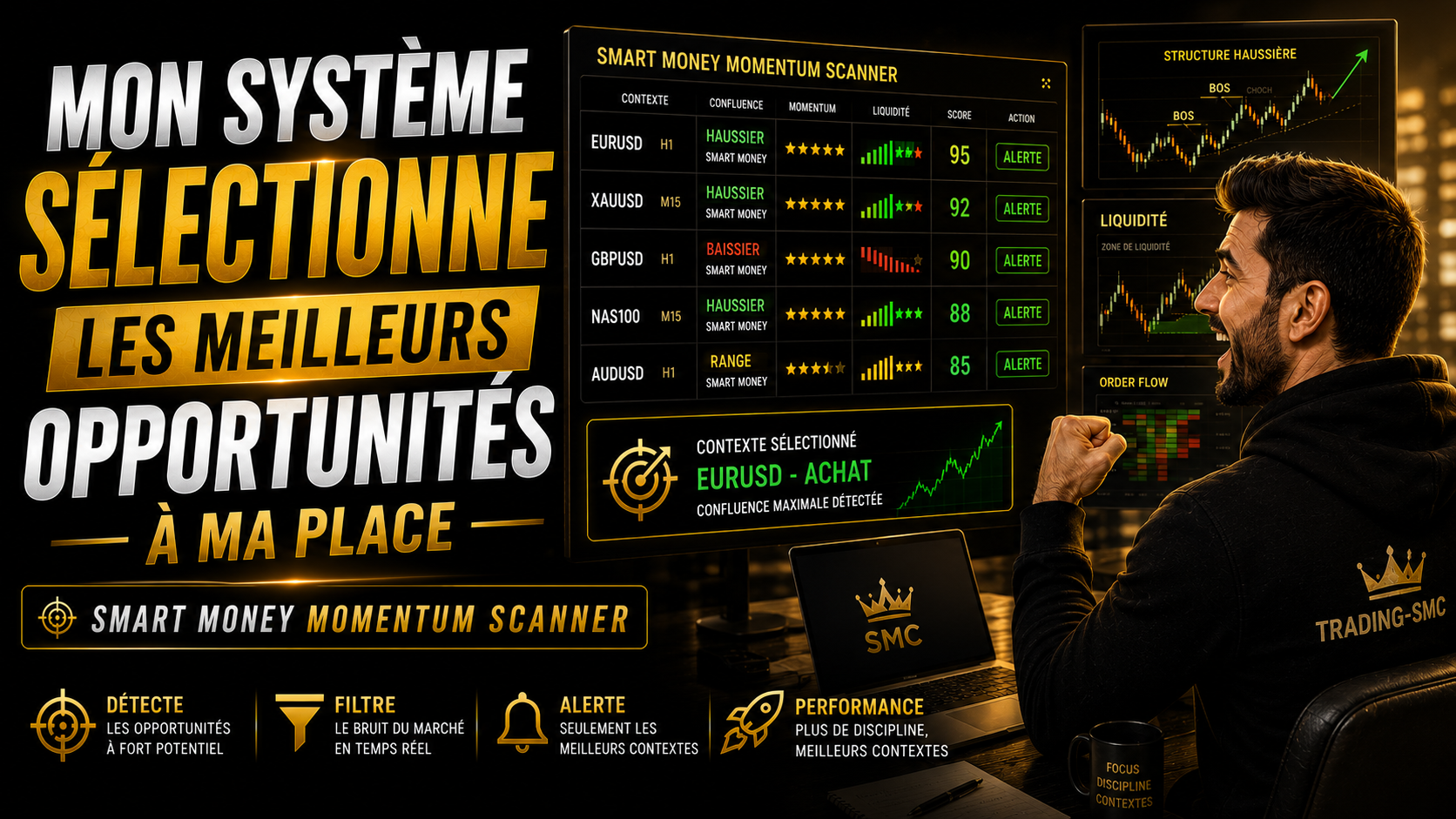 Mon systeme selectionne les meilleures opportunites a ma place