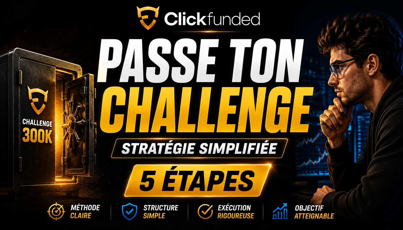 Passe ton challenge ClickFunded avec une strategie simplifiee en cinq etapes