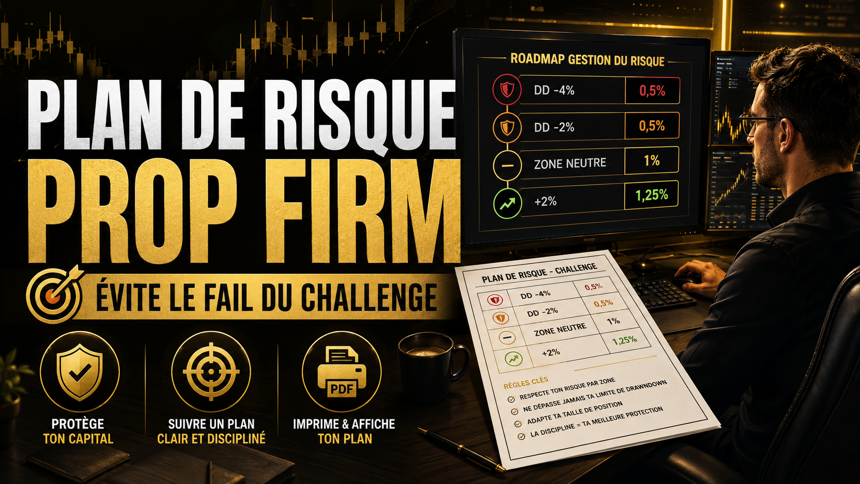 Plan de gestion de risque prop firm pour éviter le fail du challenge