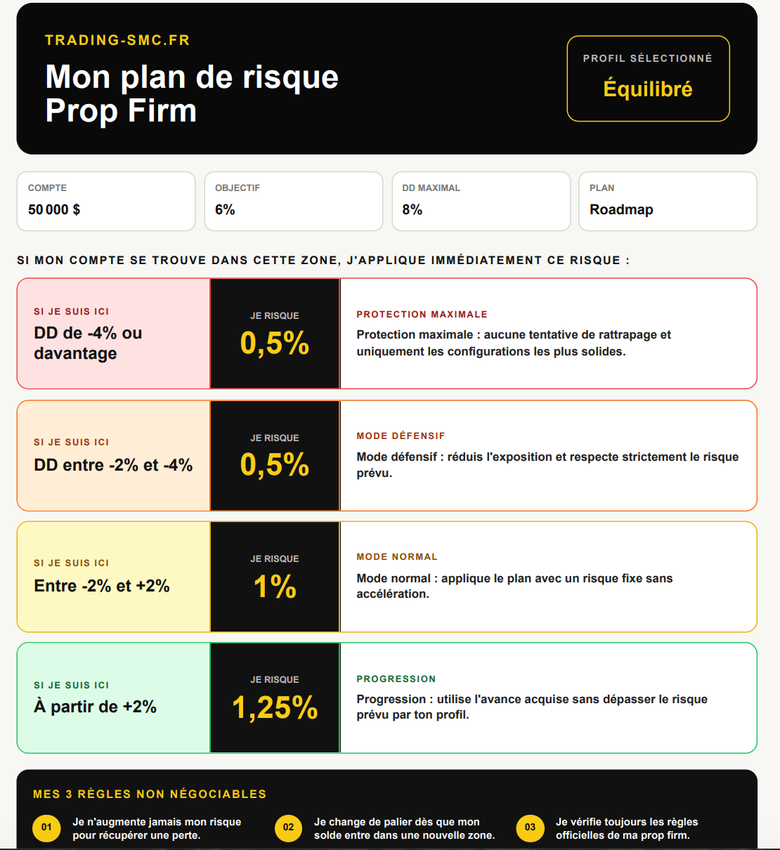 Exemple de plan de gestion de risque exportable en PDF